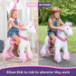 PonyCycle Ride on Horse Toy Boys and Girls Unicorn Age 4 - 8 Years Old - Pink - Marah Kids