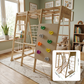 Kiddoro Cheerful Climber 8-in-1 Wooden Indoor & Outdoor Play Set 146 x 99 x 142 cm - image 11
