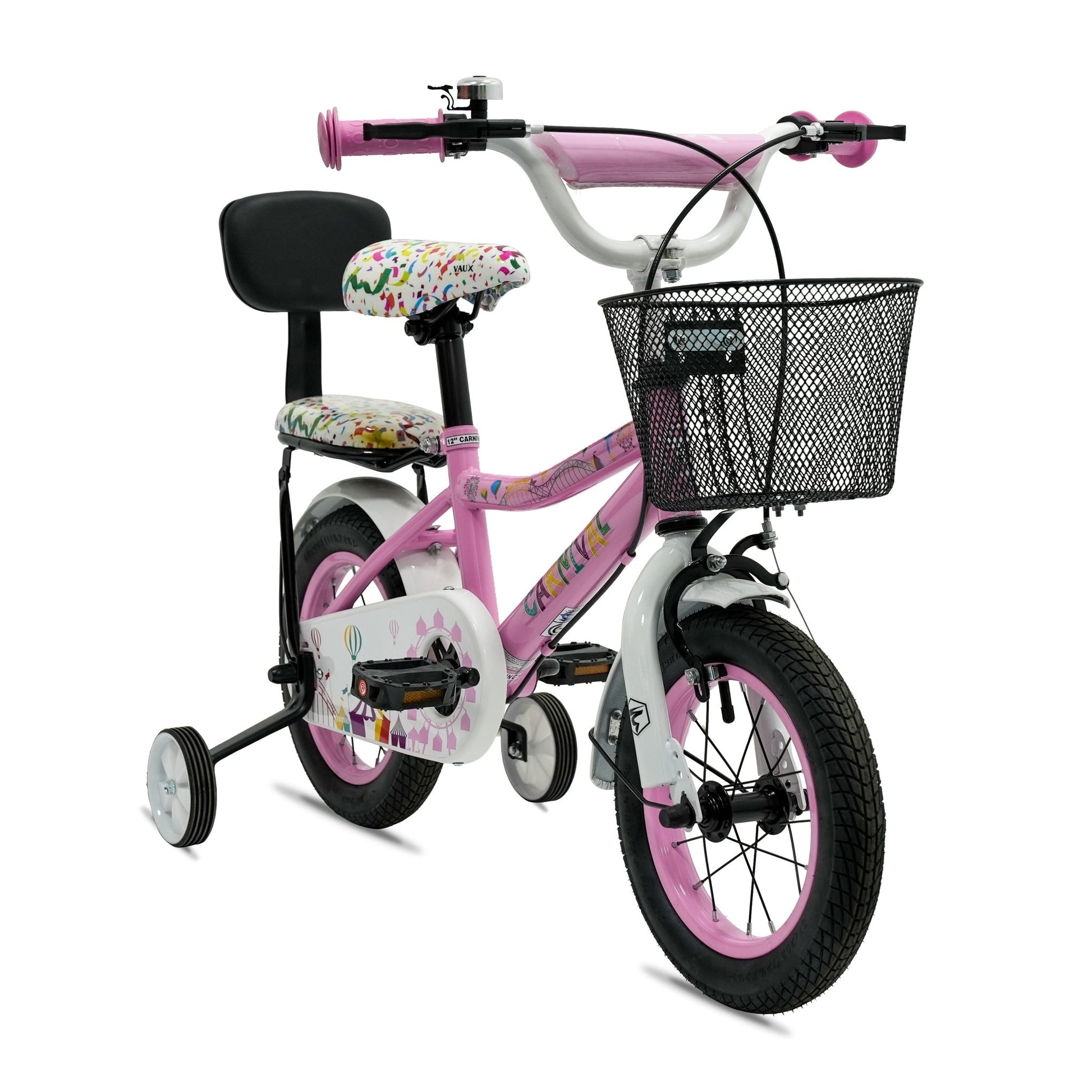 VAUX Carnival Kids Bike 12 Inch - Light Pink - Marah Kids