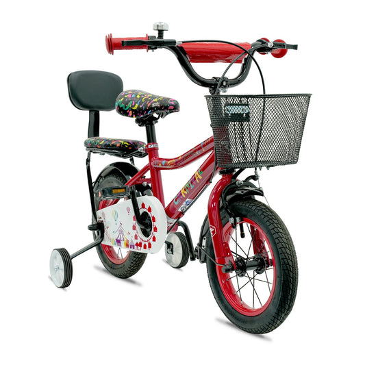 VAUX Carnival Kids Bike 12 Inch - Red - Marah Kids