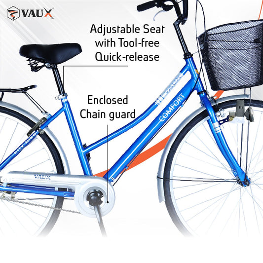 VAUX Comfort 26" City Bike - Silver - Marah Kids