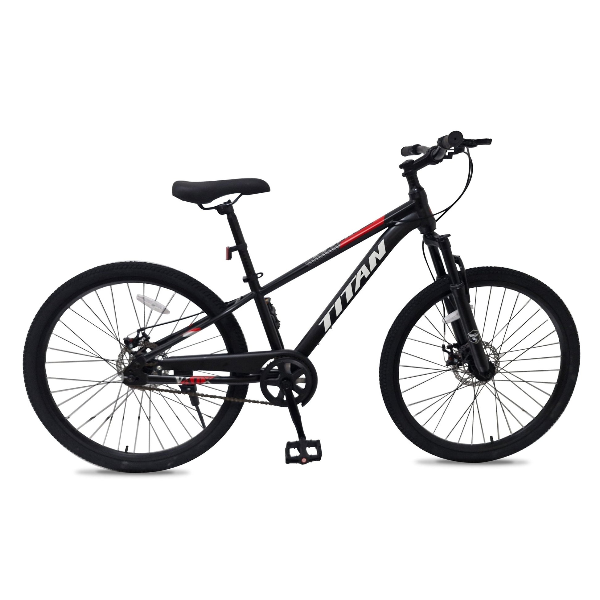 VAUX Titan Single Speed Mountain Bike - Black - 26" - Marah Kids