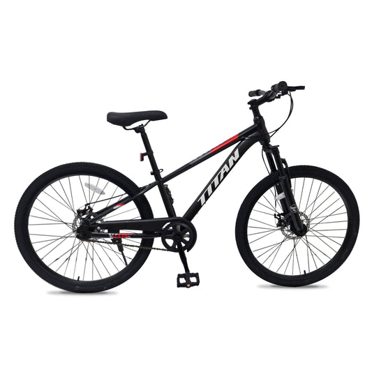 VAUX Titan Single Speed Mountain Bike - Black - 26" - Marah Kids