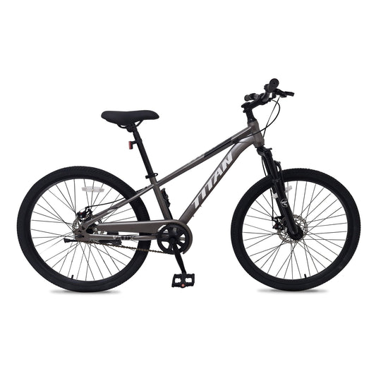 VAUX Titan Single Speed Mountain Bike - Grey - 26" - Marah Kids