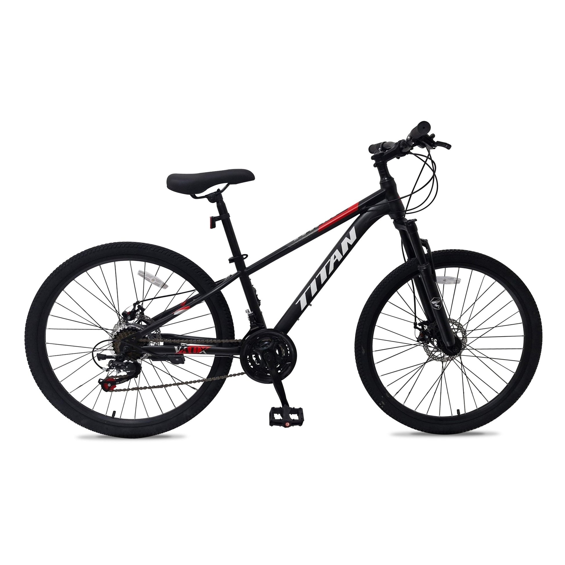 VAUX Titan 21 Speed Mountain Bike - Black - 26" - Marah Kids