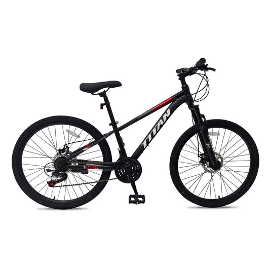 VAUX Titan 21 Speed Mountain Bike - Black - 26" - Marah Kids