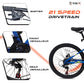 VAUX Titan 21 Speed Mountain Bike - Blue - 26" - Marah Kids