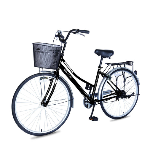 VAUX Comfort City Bike 26" 6 Speed - Black - Marah Kids