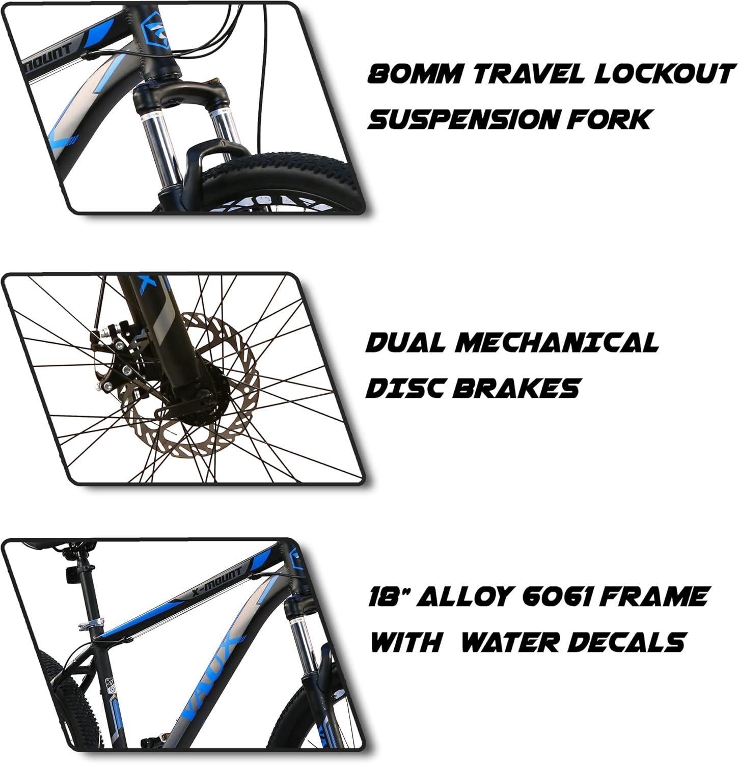 VAUX X - Mount 27.5" Mountain Bike - Black - Marah Kids