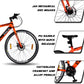 VAUX Swifter Hybrid Road Bike 700C - Orange - Marah Kids