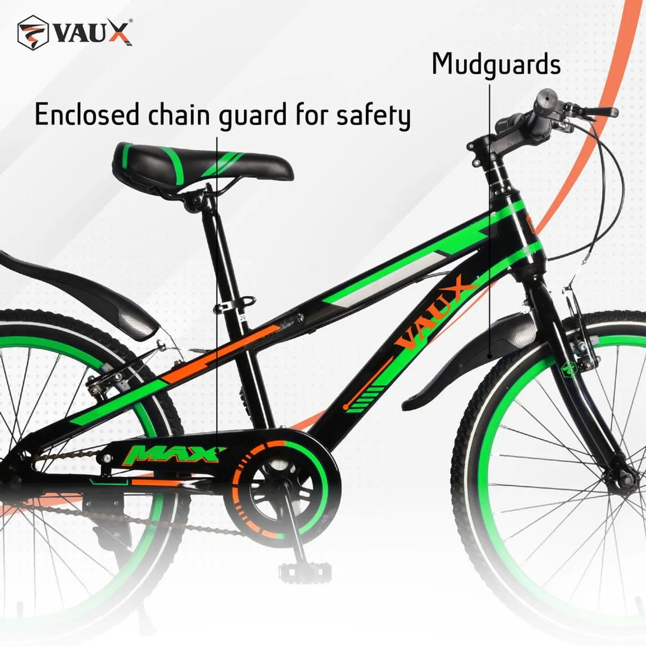 Vaux Max 26" Kids Bicycle - Green - Marah Kids