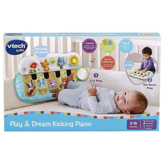 VTech – Lil’ Critters Play & Dream Musical Piano | Baby Musical Toy Mat with Sounds for Boys & Girls | Soothing & Playful Music - Multicolor - Marah Kids