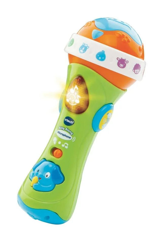 Vtech Toddler Microphone – Early Learning Music Toy with Voice Effects, Lights & Animal Sounds | Developmental Fun for Boys & Girls Ages 1 to 3 - Marah Kids