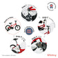 Whimsy Wheels Pro Aluminum 16" Kids Bike - Red - Marah Kids