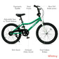 Whimsy Wheels Classic 20" Kids Bike - Green - Marah Kids