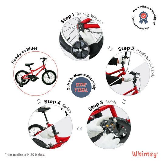 Whimsy Wheels Pro Aluminum 20" Kids Bike - Blue - Marah Kids