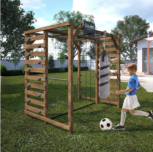 Wood Kraft Kids – Playground Set with Boxing Bag - main product image