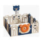 Kids Bear Playpen Blue - w/ Basketball Hoop - 14 pcs - Marah Kids