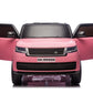 Range Rover Kids Ride-on Car - Pink (12V 14AH) aged 3 to 7 years