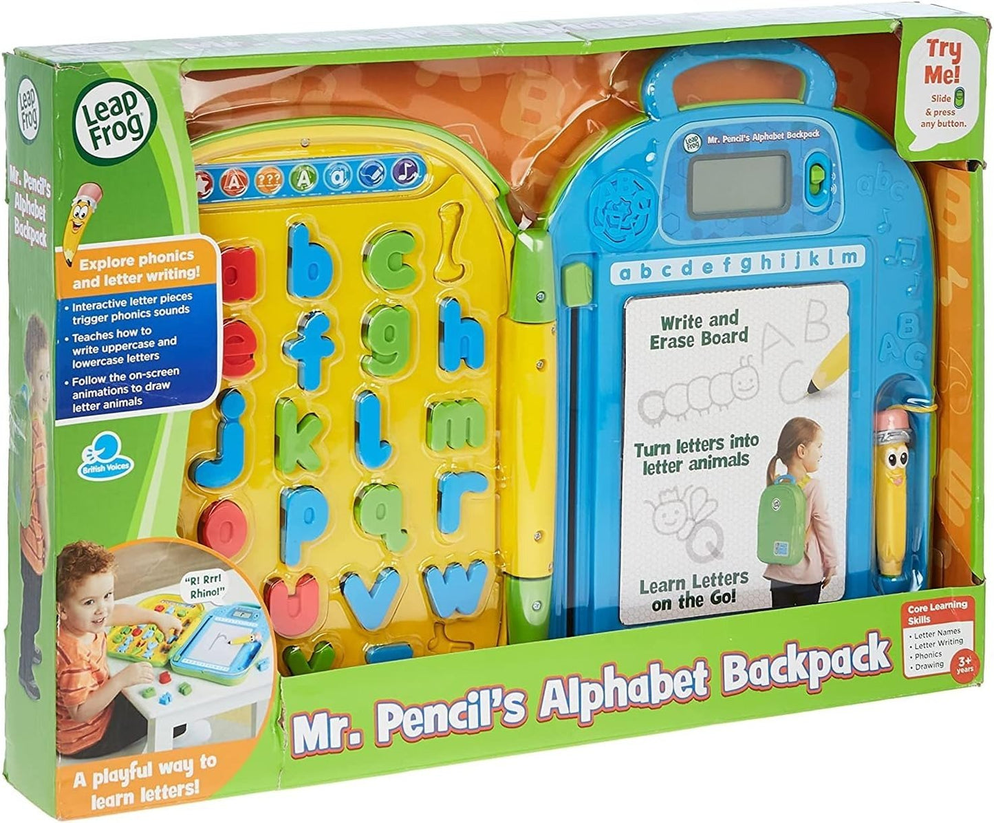 Leapfrog Mr. Pencil'S Alphabet Backpack - 80-603403 - Marah Kids