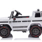 MERCEDES BENZ G63 AMG 12V RIDE - ON | 2 MOTORS | EVA WHEELS | LEATHER SEAT | WHITE - Marah Kids