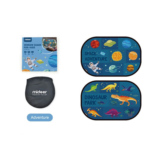 Window Shade For Kids - Adventure (Pack Of 2)
