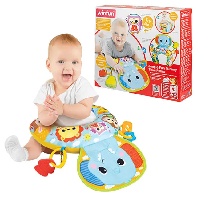Winfun -"Jungle Fun Tummy Time Pillow	"