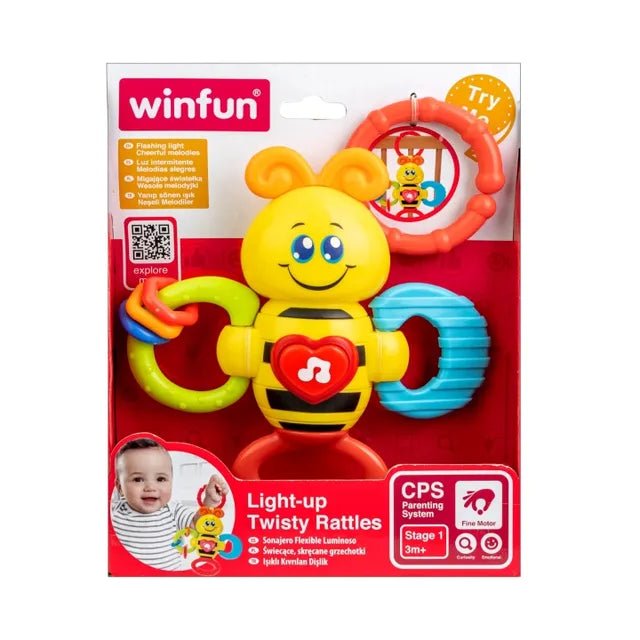 Winfun -Light-Up Twisty Rattles - Bee