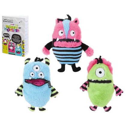 PMS WORRY MONSTER | 11 - inch Rabbit Fur Soft Plush Toy - Marah Kids