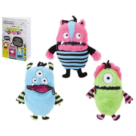 PMS WORRY MONSTER | 11 - inch Rabbit Fur Soft Plush Toy - Marah Kids