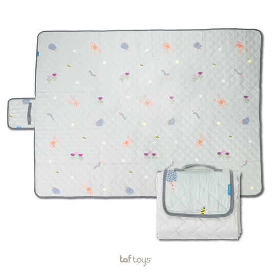 Taf Toys Urban Garden Play Mat | 200x150cm Foldable, Water-Resistant, Ages 0M+