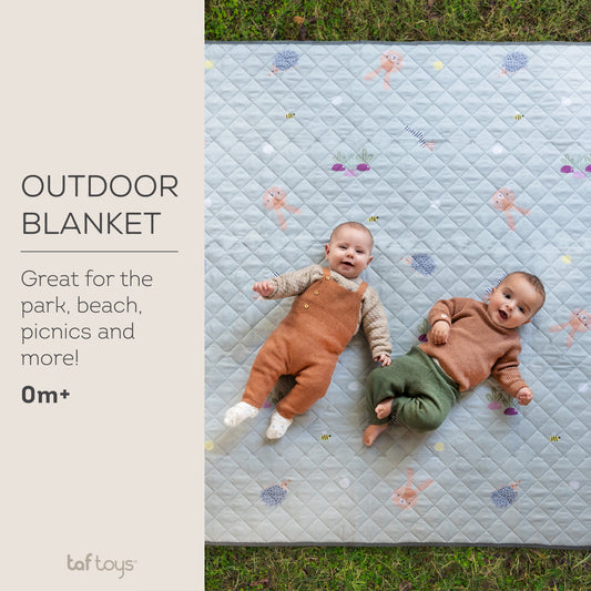 Taf Toys Urban Garden Play Mat | 200x150cm Foldable, Water-Resistant, Ages 0M+