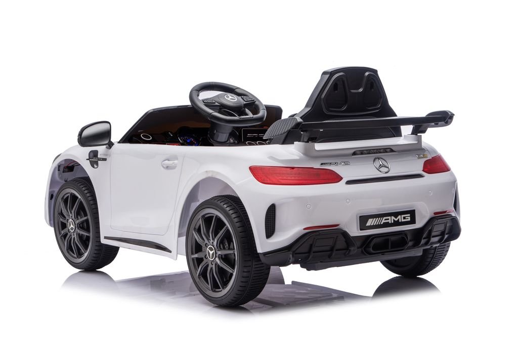MERCEDES AMG 12V RIDE - ON | 2 MOTORS | EVA WHEELS | LEATHER SEAT | WHITE - Marah Kids