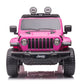 JEEP WRANGLER RUBICON 12V RIDE - ON | 4 MOTORS | EVA WHEELS | LEATHER SEAT | PINK - Marah Kids