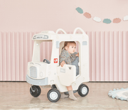 Lovely Baby Ride - on Bus Roof Car LBPY032 - WT for Kids - Marah Kids