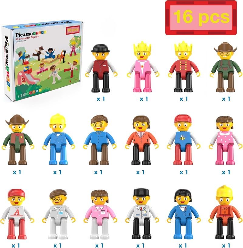 Picasso Magnetic Character Figures 16pieces - Marah Kids