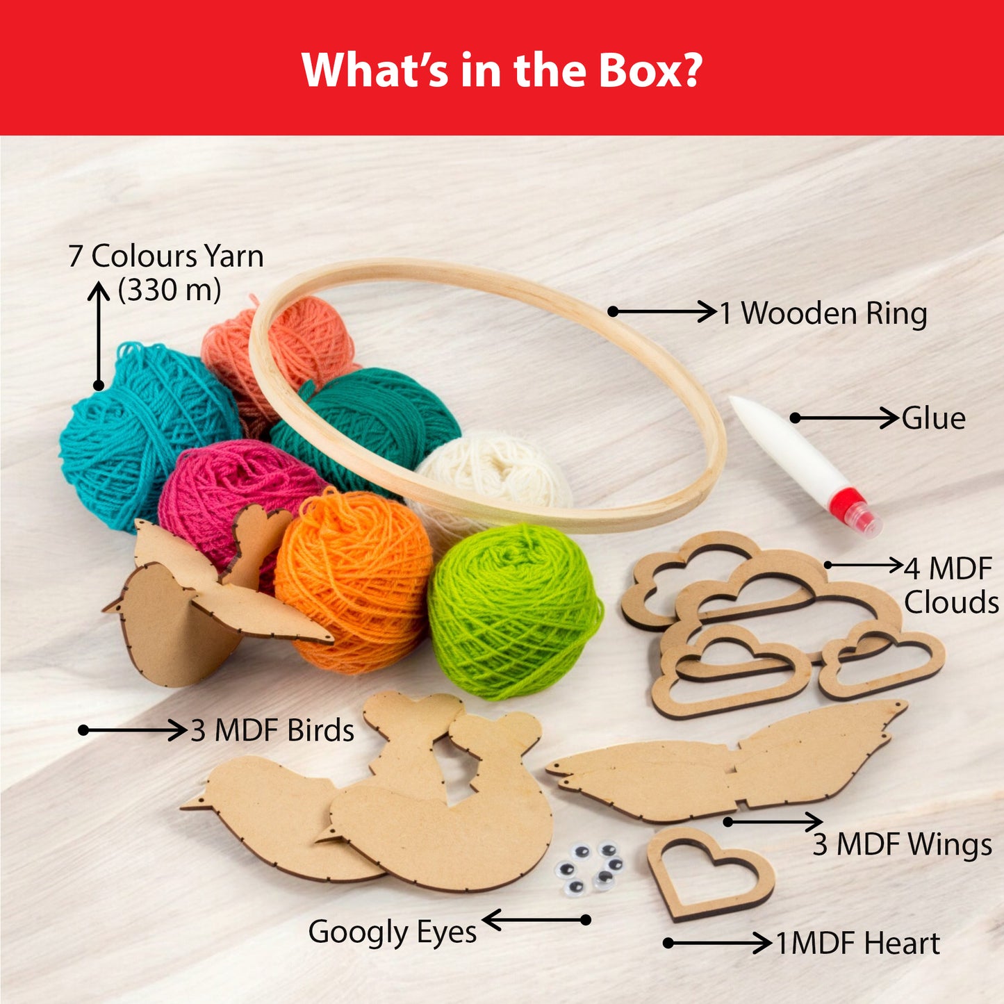 Chalk & Chuckles - Yarn Birds Craft Kit