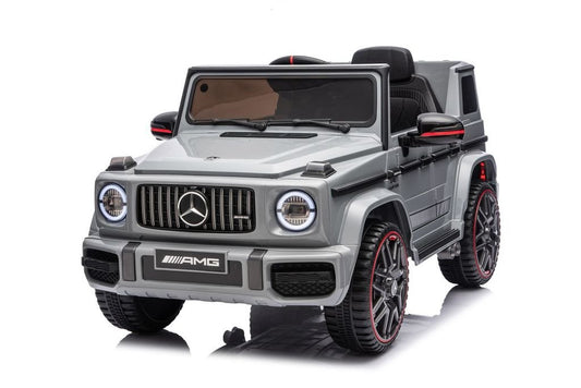MERCEDES BENZ G63 AMG 12V RIDE - ON | 2 MOTORS | EVA WHEELS | LEATHER SEAT | GREY - Marah Kids