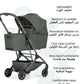 Aer² Compact Lightweight Baby Cot Self - Standing Fold – Forest Green - Marah Kids