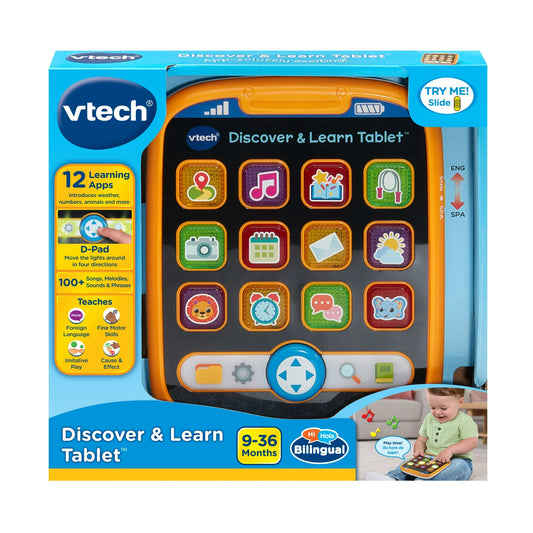 VTech Discover & Learn Tablet | Educational Toy with Games & Music