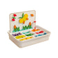 Magnetic Wooden Geometry Blocks - 250 Pcs