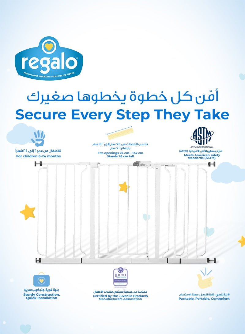 Regalo - Plastic Expandable Baby Gate - Marah Kids