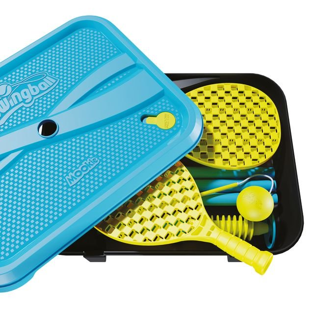 Swingball Early Fun All Surface With Two Checker Bats And Rubber Tennis Ball Height Adj 1.25M - Marah Kids