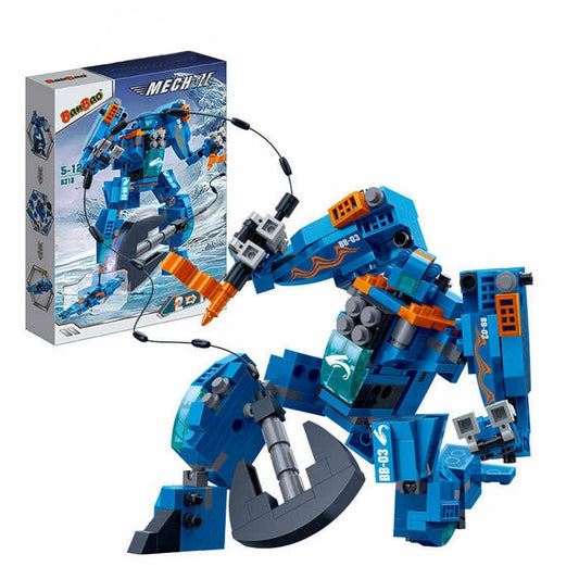 Banbao 2 IN 1 Mech II Building Blocks Robot Set 255 Pieces - Marah Kids