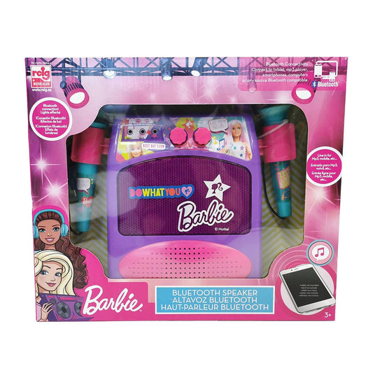 Barbie Toy Bluetooth Sound Amplifier With Microphones & Light - Marah Kids