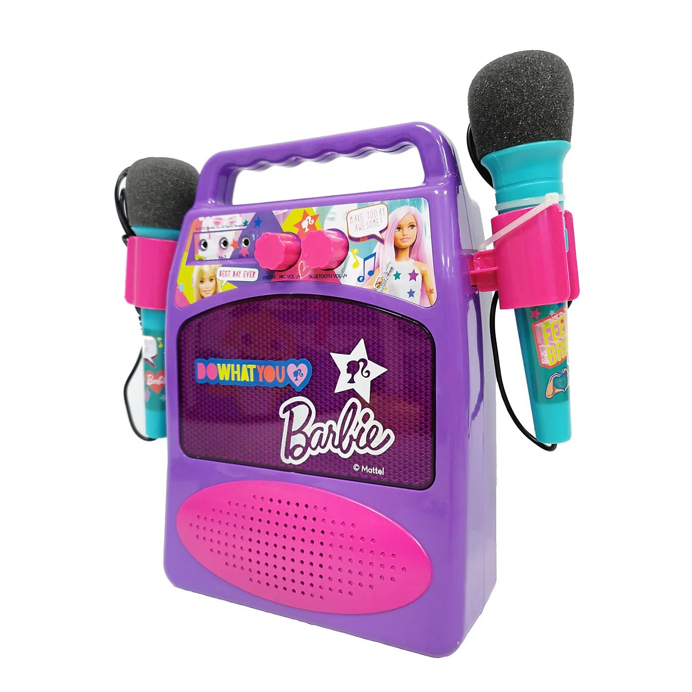 Barbie Toy Bluetooth Sound Amplifier With Microphones & Light - Marah Kids