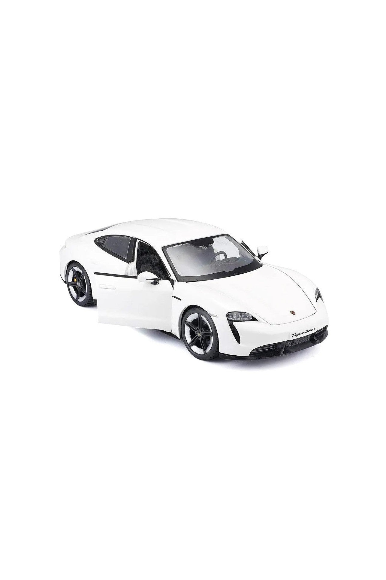 Bburago 1:24 Scale Porsche Taycan Turbo S (White) - Marah Kids