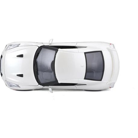 Bburago Plus Nissan GT - R 1:24 White Metallic Diecast Model - Marah Kids