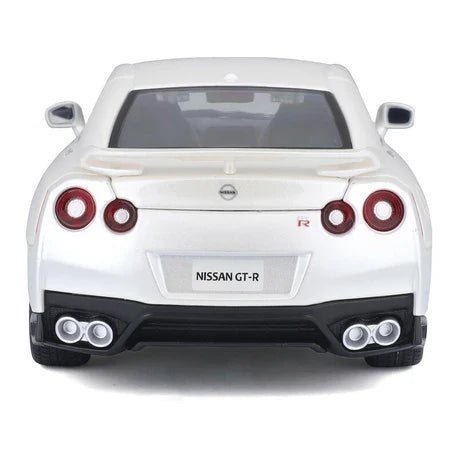 Bburago Plus Nissan GT - R 1:24 White Metallic Diecast Model - Marah Kids