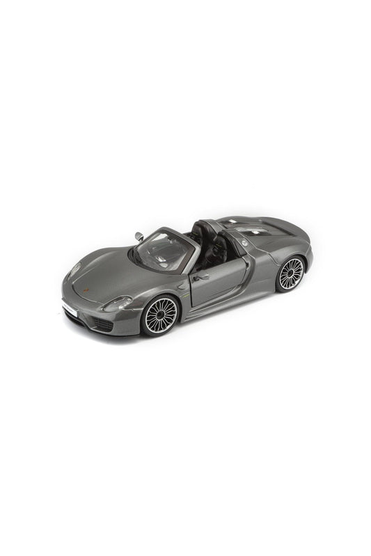 Bburago Porsche 918 Spyder 1:24 Gray Diecast Model